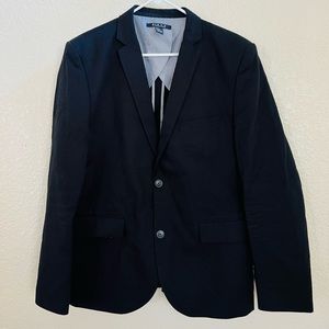 21 Men  Modern Fit Blazer, Black size XL
